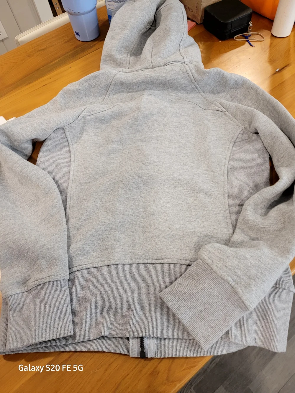 lululemon athletica Light Grey Full-Zip Scuba